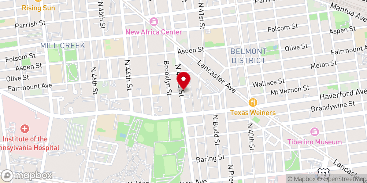 Map showing location of Mt. Olivet Tabernacle Baptist