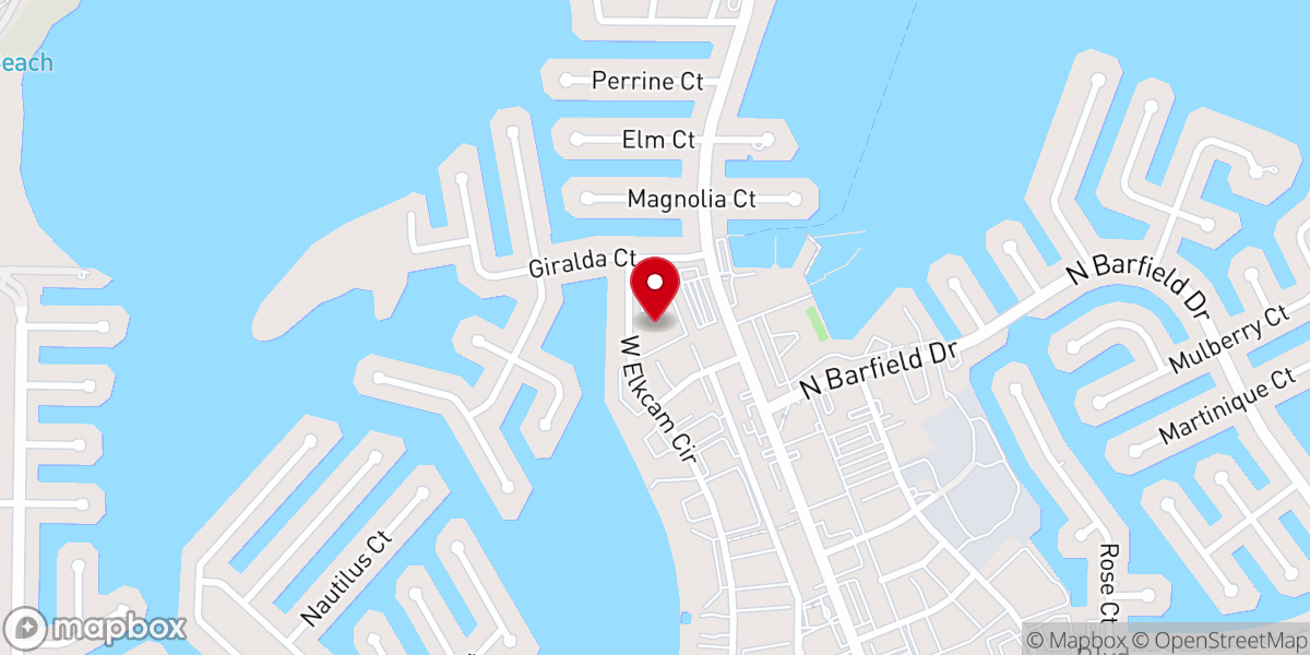 Map showing location of Marco Presbyterian Church