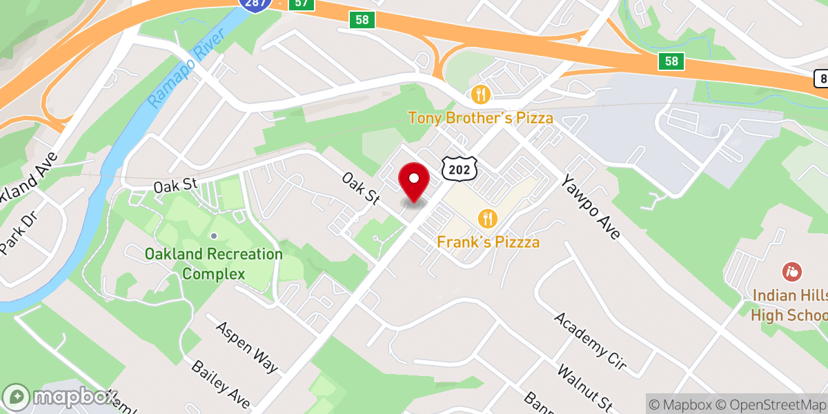 Map showing location of Ponds Reformed Church
