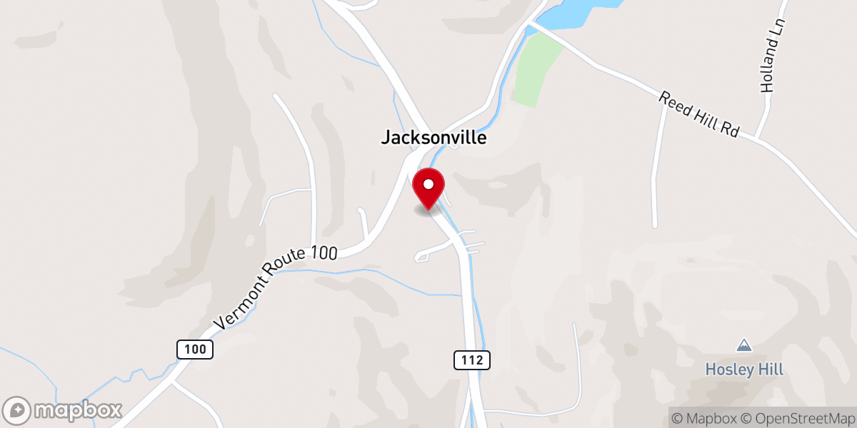 Map showing location of Jacksonville Community Church