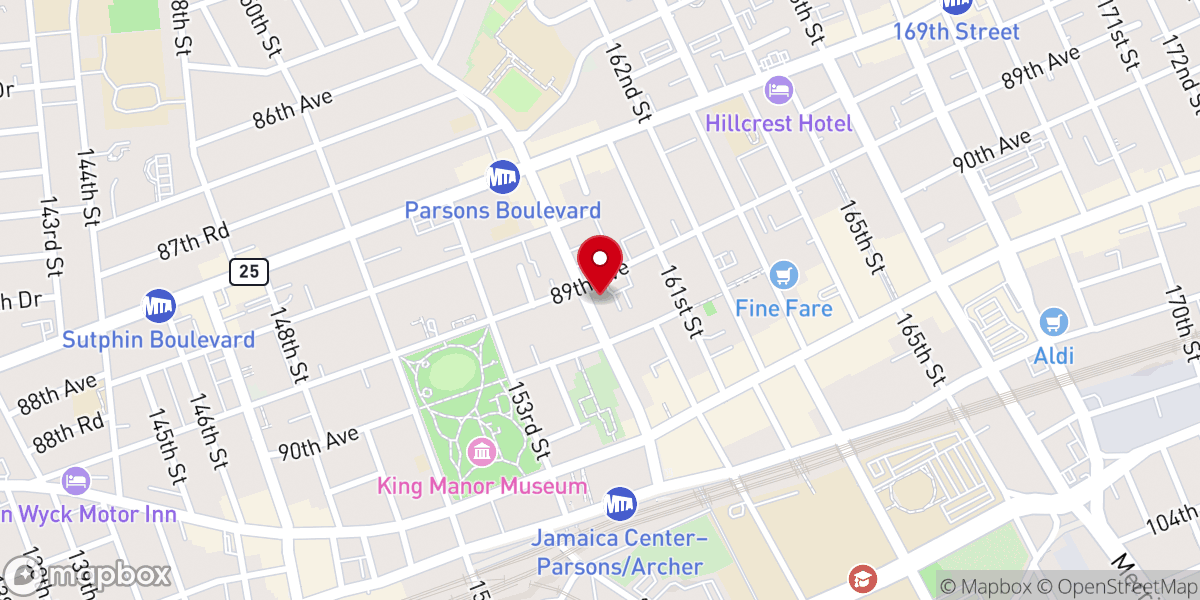 Map showing location of Safder Jamila & Billah Foundation Inc