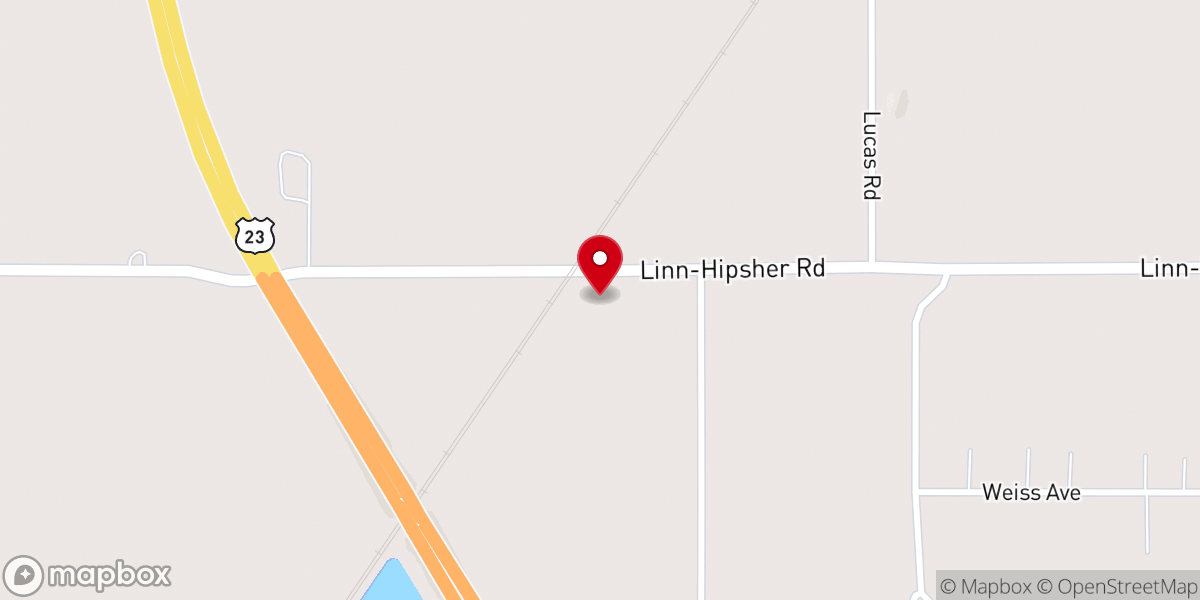 Map showing location of Calvary Bible Baptist Church