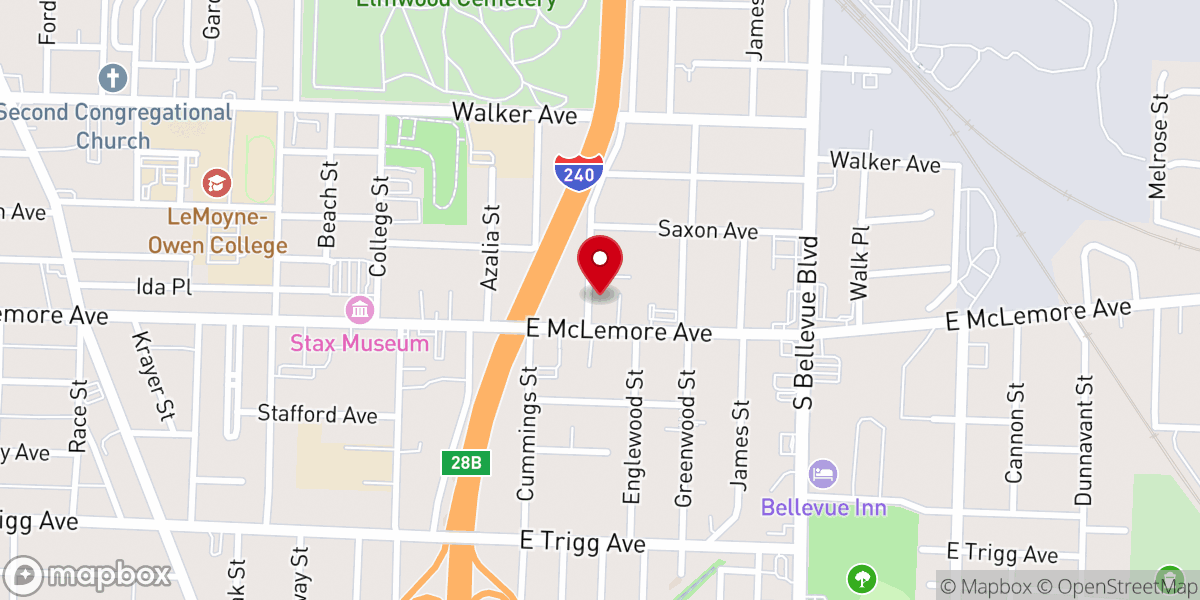 Map showing location of Alpha Church