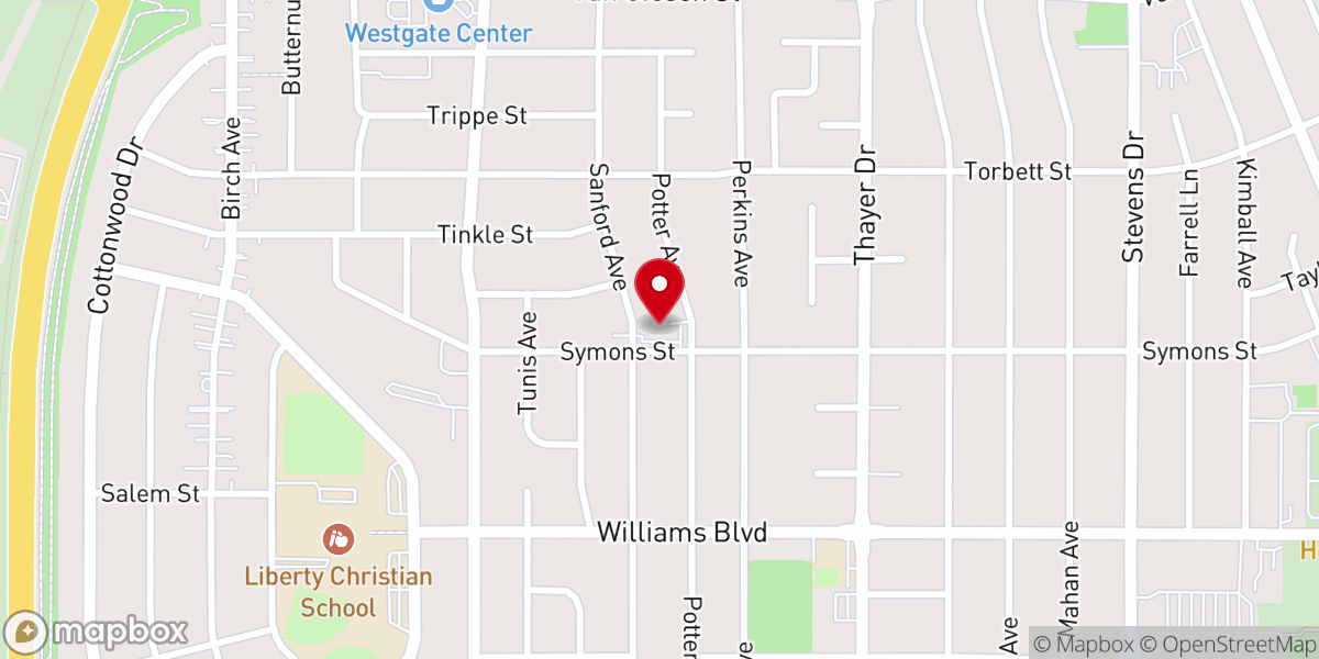 Map showing location of Richland Alliance Church