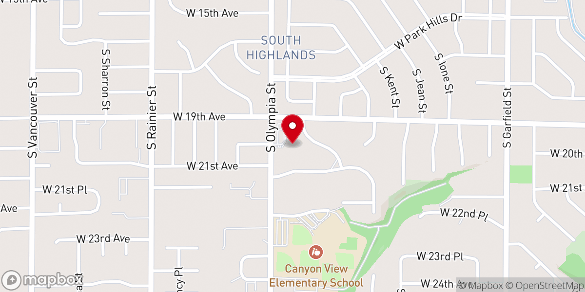 Map showing location of First Christian Church