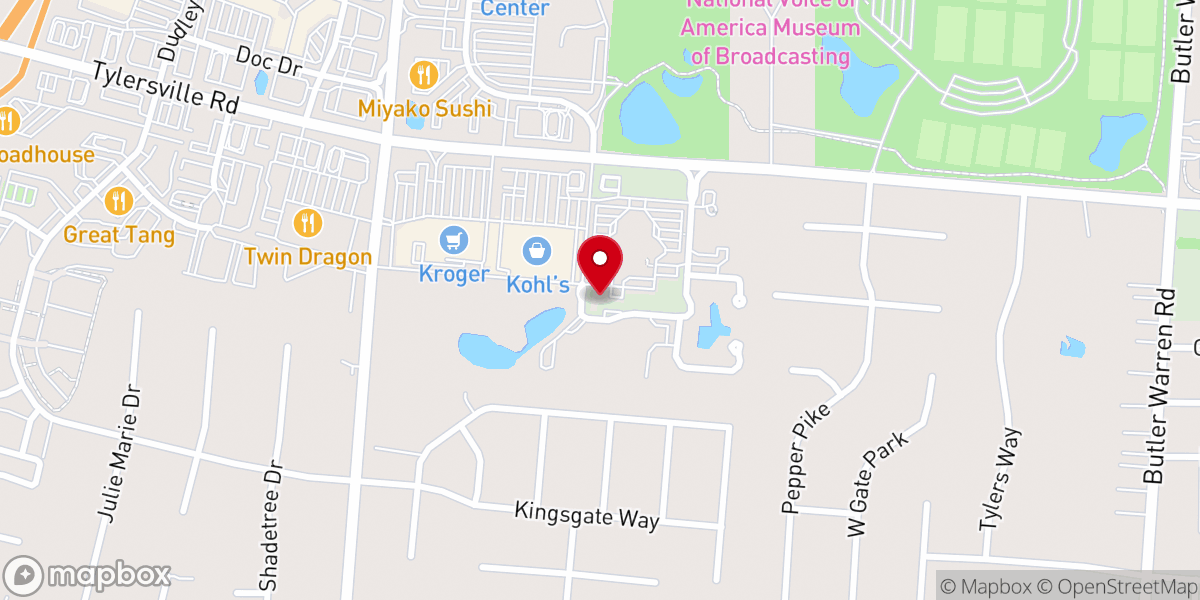 Map showing location of SWO District Church of The Nazarene