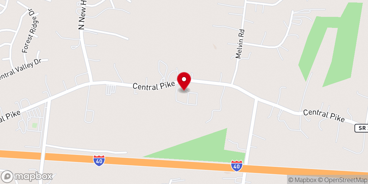 Map showing location of Grace Church at Hermitage Inc