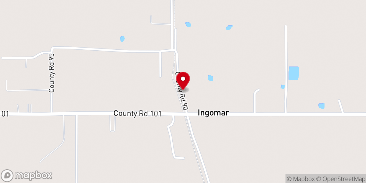 Map showing location of Ingomar Community Church