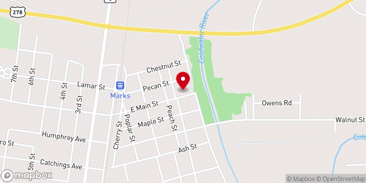 Map showing location of Marks Church of Christ