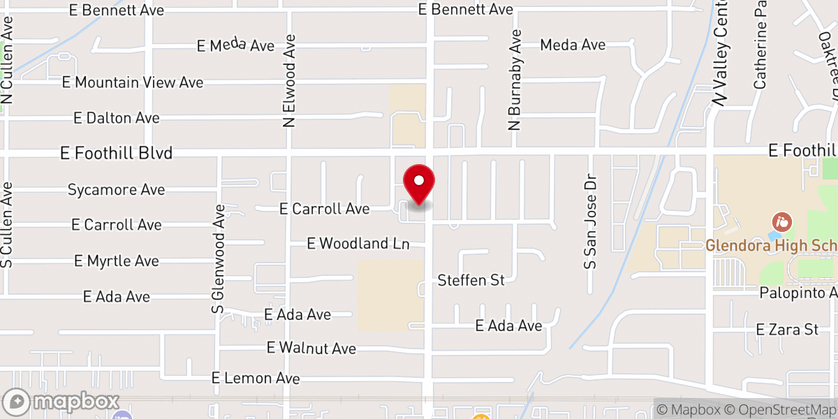 Map showing location of Loraine Avenue Baptist Church