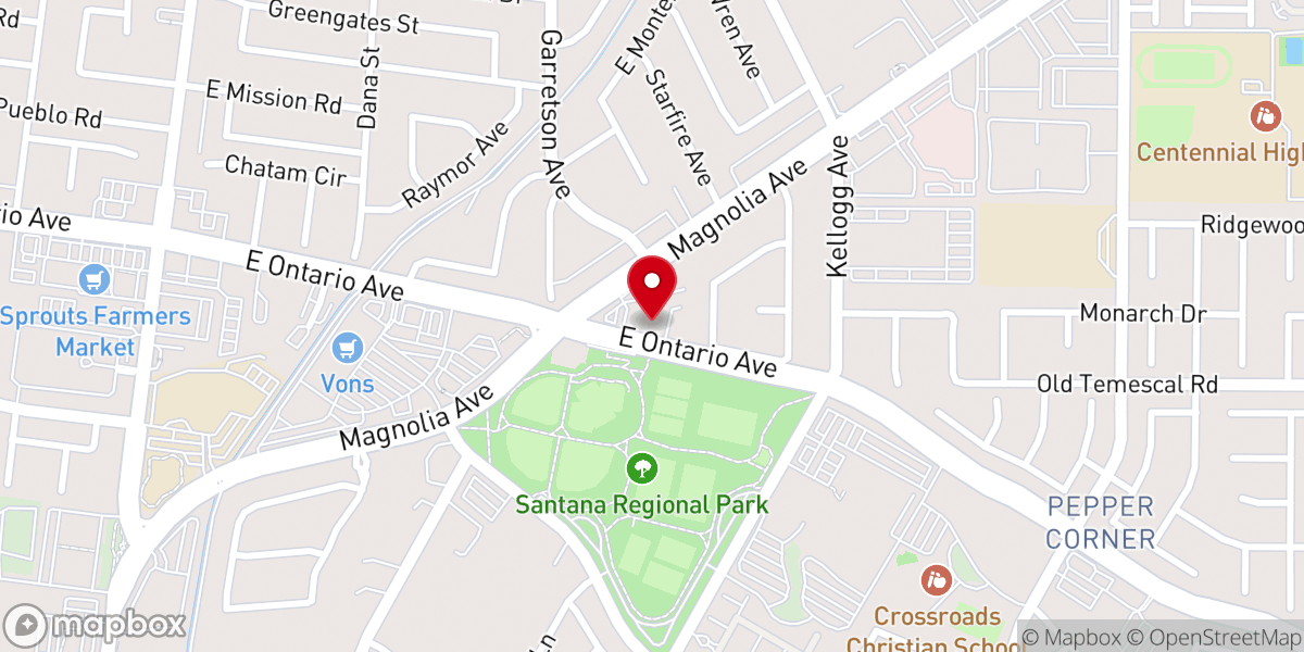 Map showing location of St. Anthony Coptic Orthodox Church