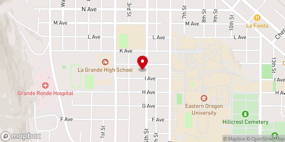Map showing location of Zion Lutheran Church ELCA