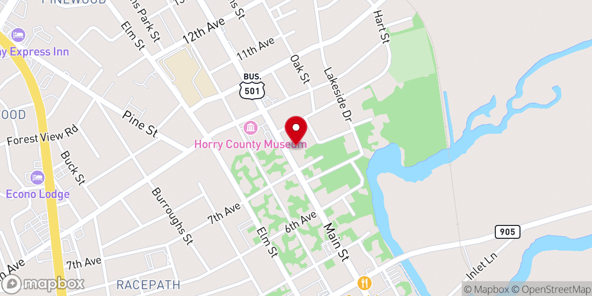 Map showing location of Palmetto Missionary Baptist Church, livestream for today