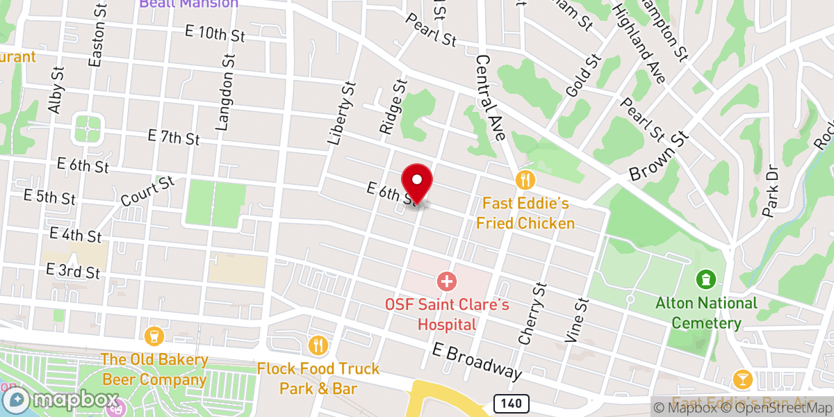 Map showing location of Templo Bethesda