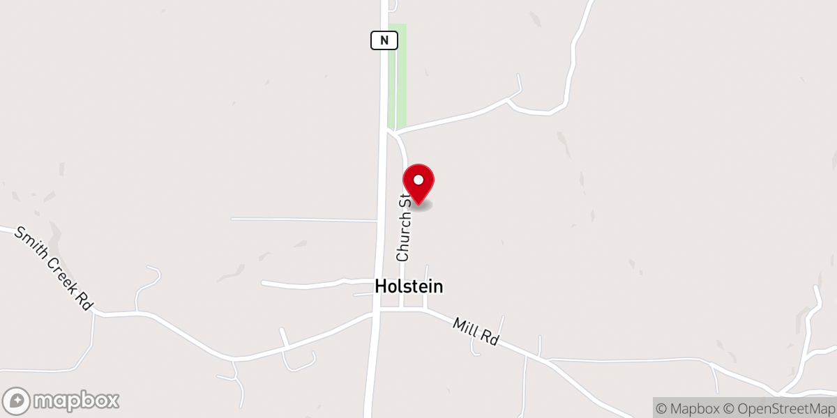 Map showing location of Immanuel United Church of Christ