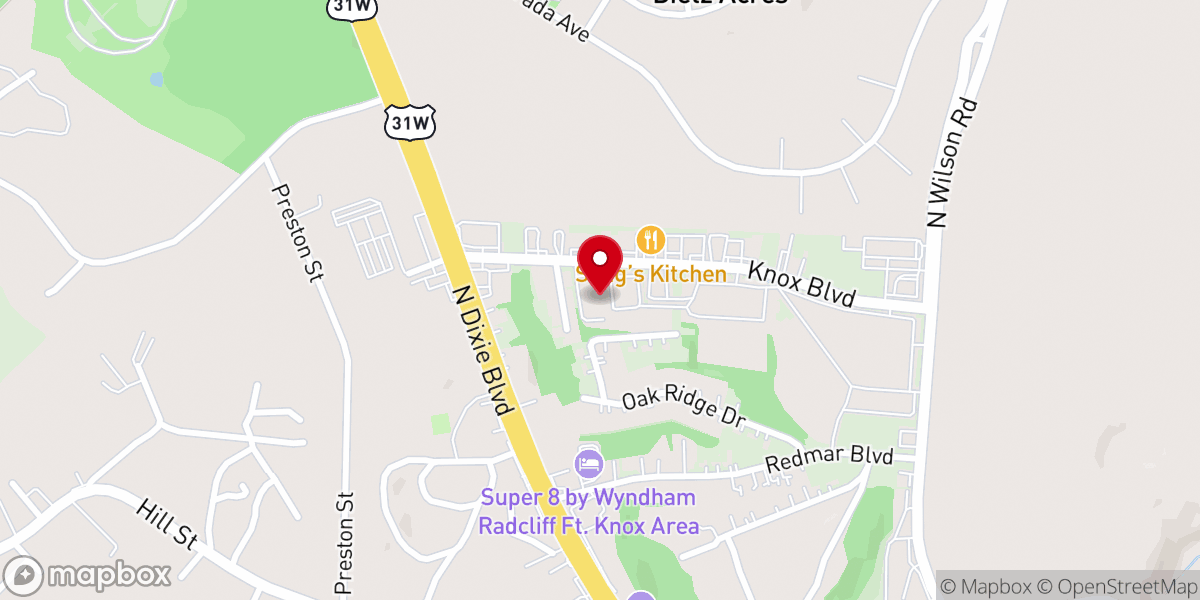 Map showing location of Heritage International Christian Church