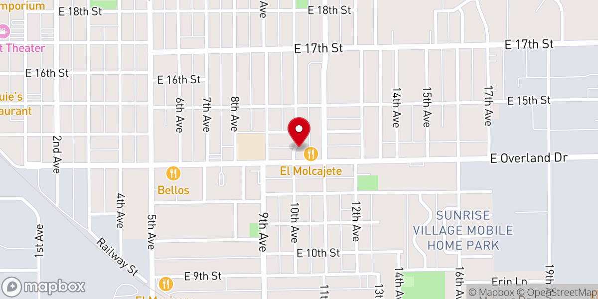 Map showing location of Faith United Pentecostal Church
