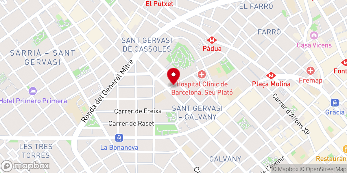 Map showing location of Barcelona Yun Hwa Dharma Sah