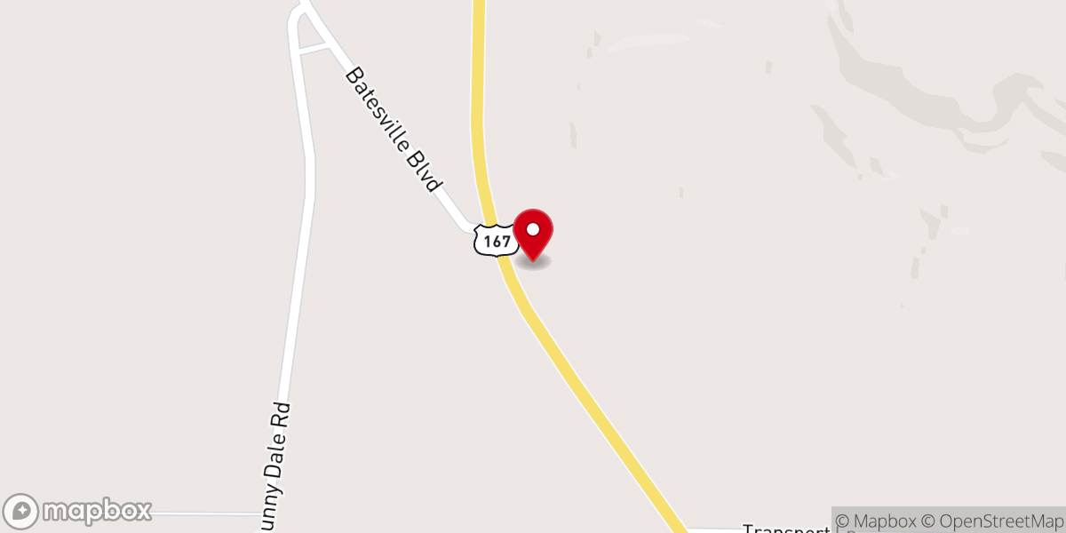 Map showing location of Pleasant Plains First Assembly of God