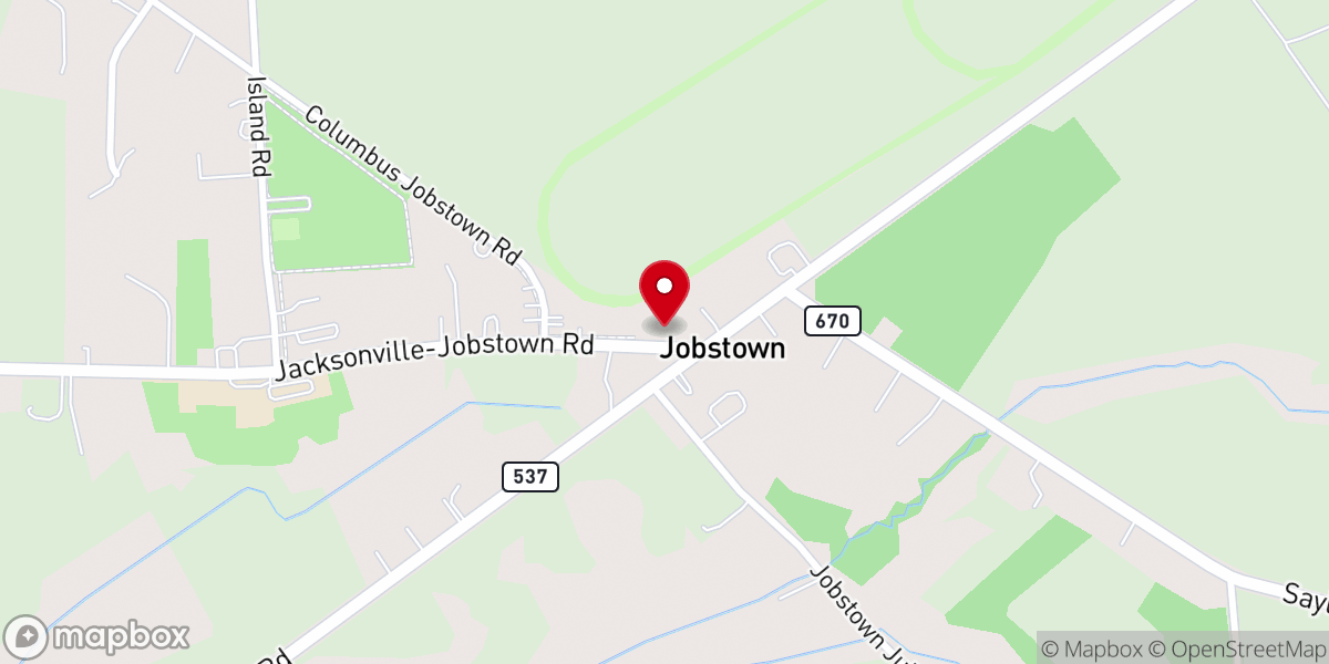 Map showing location of Community Bible Baptist Church