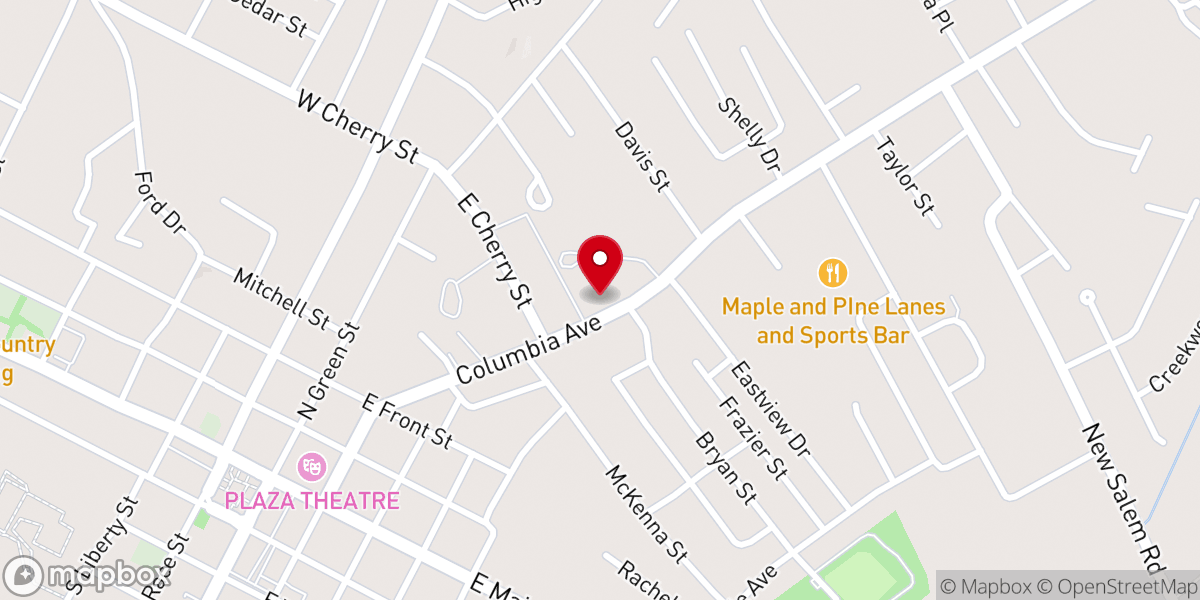 Map showing location of Avenue Church