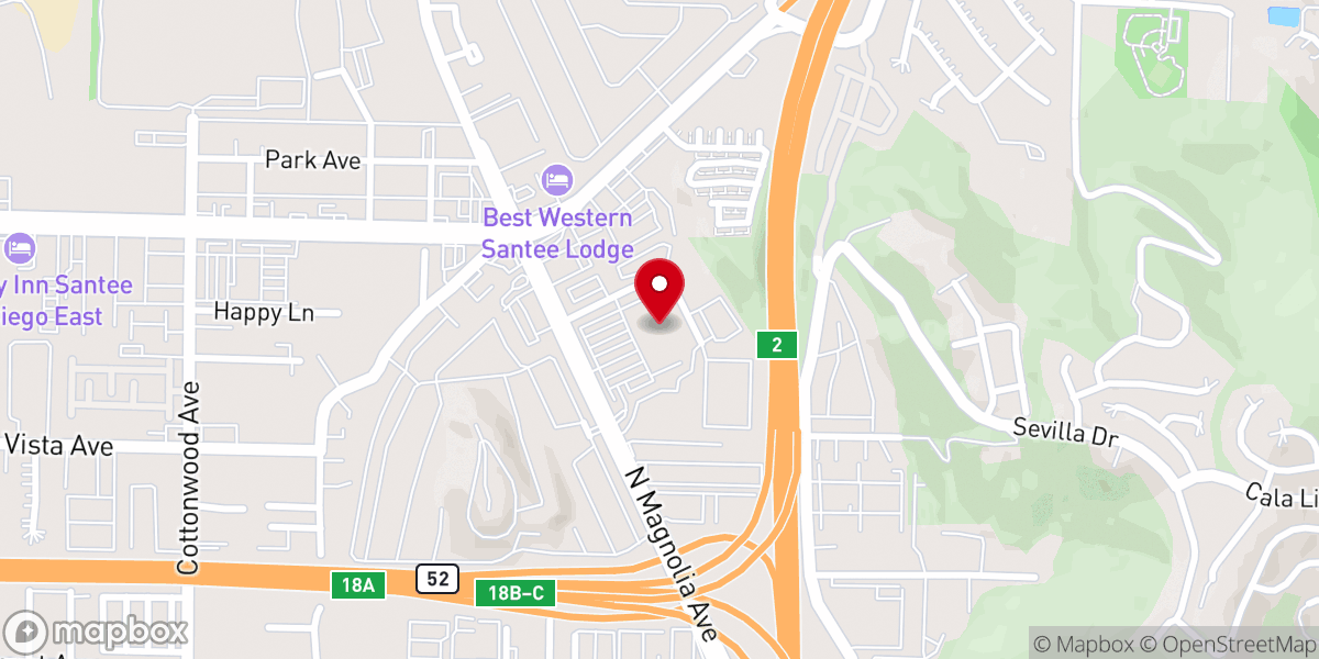Map showing location of Sonrise Church