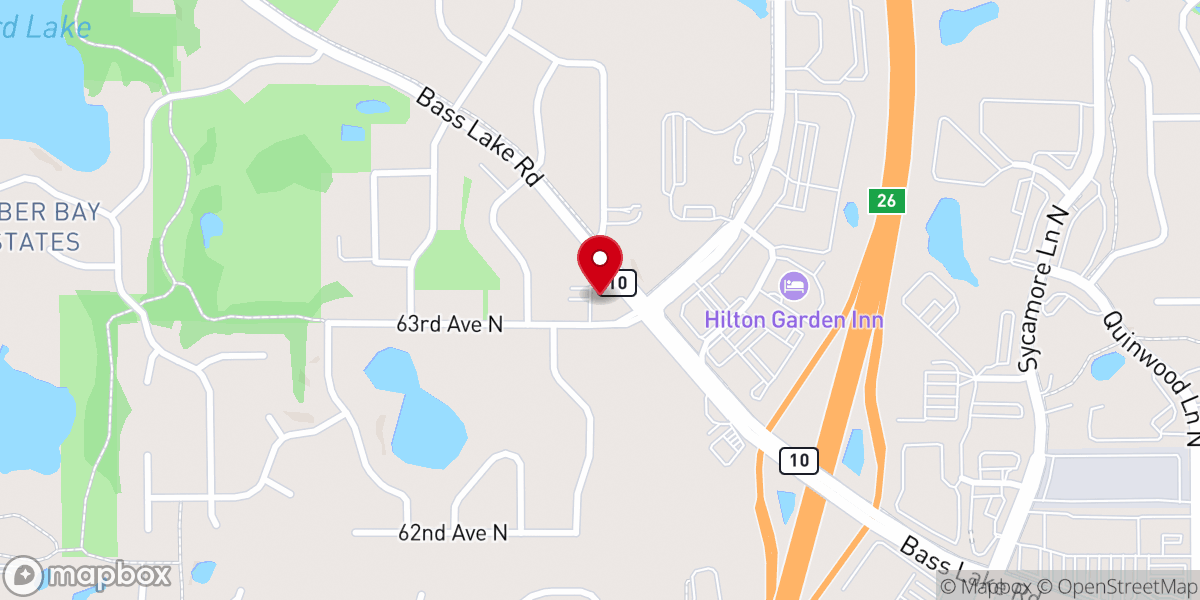 Map showing location of Victory Baptist Church