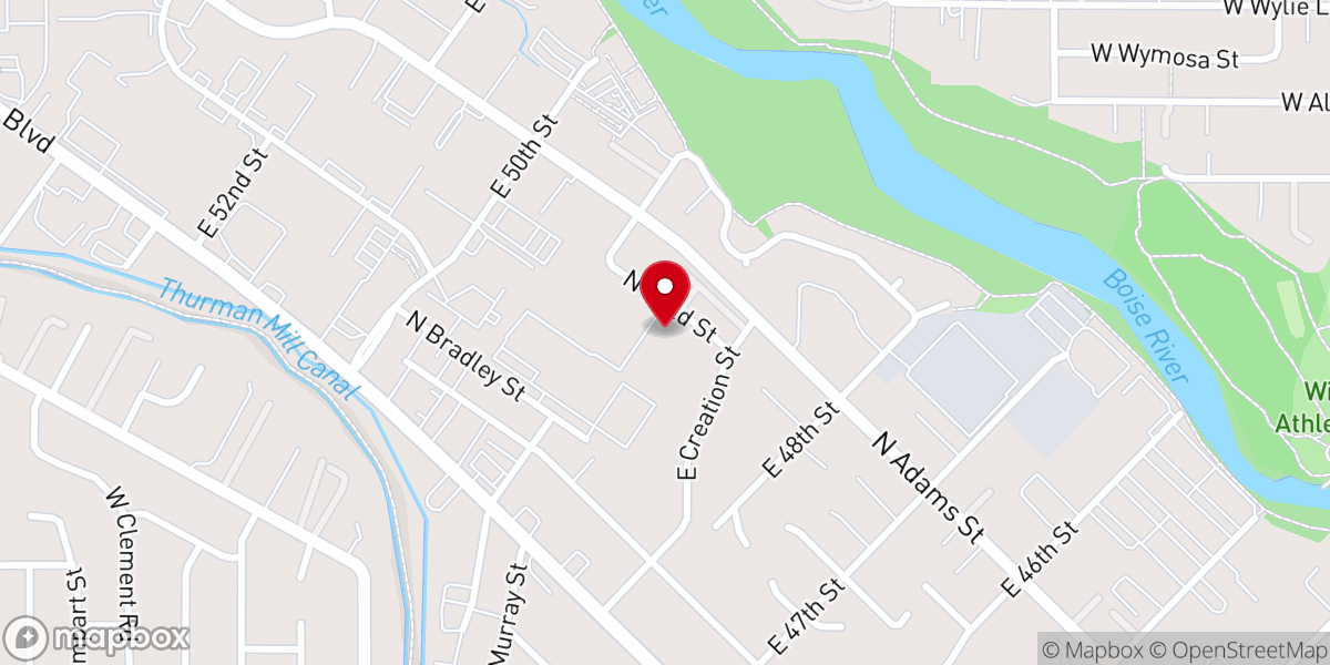Map showing location of Vineyard Food Pantry