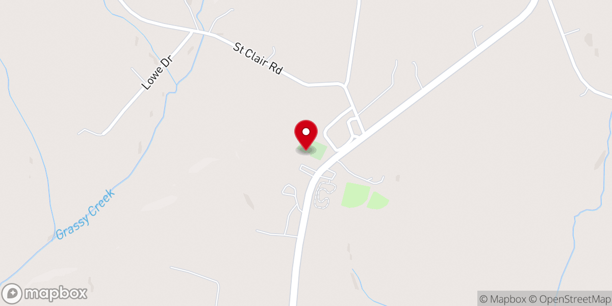 Map showing location of Salem Lutheran Church