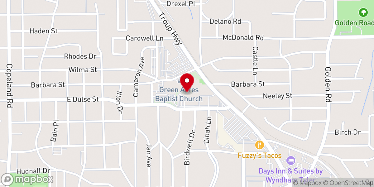 Map showing location of Green Acres Resonate