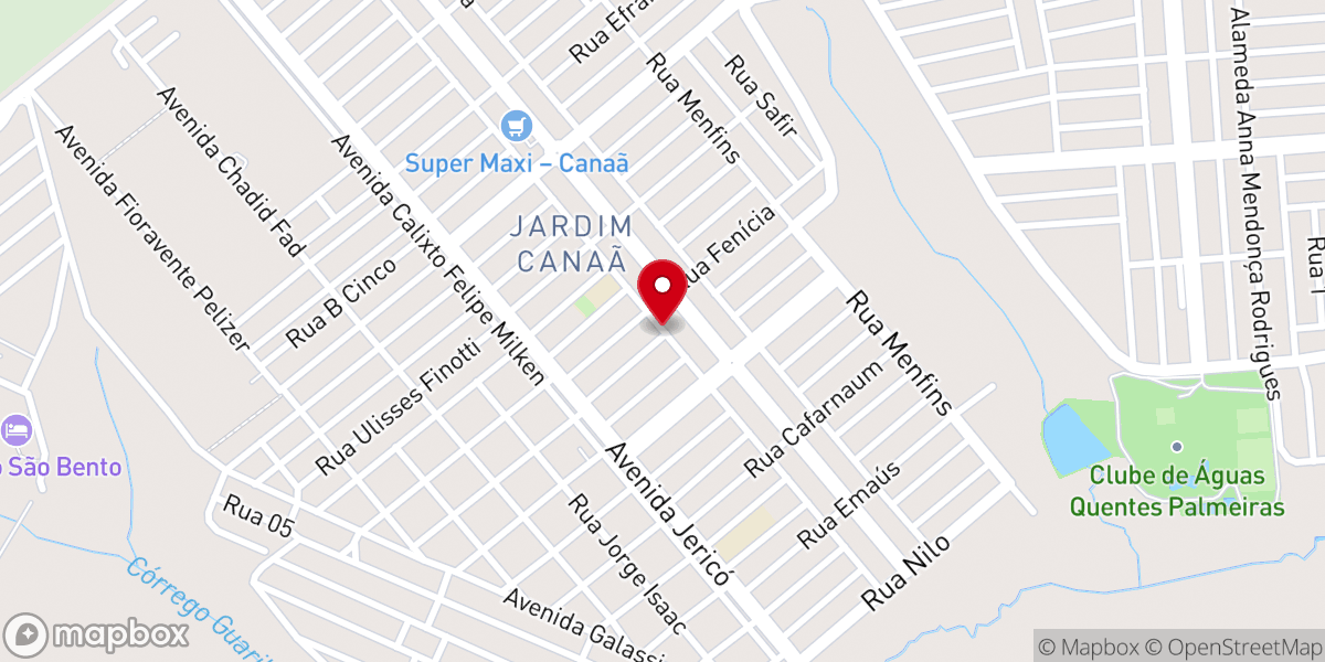 Map showing location of Igreja Pentecostal O Poder da Fé