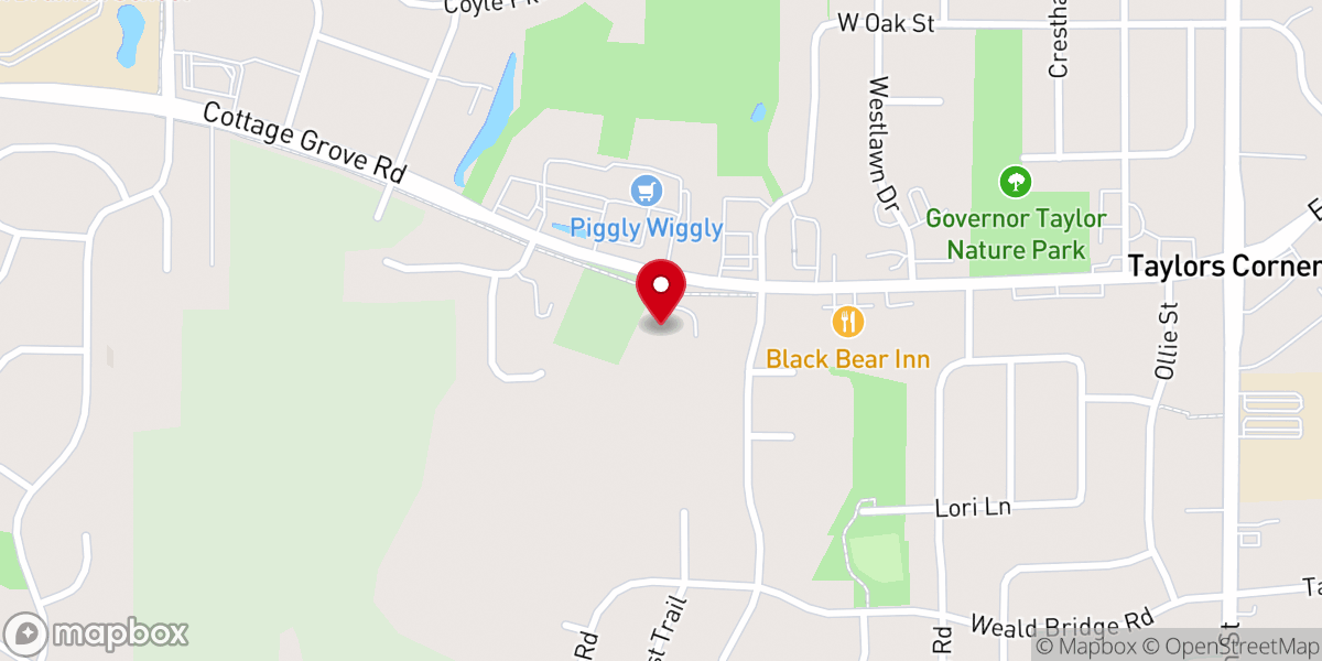 Map showing location of Abiding Shepherd Lutheran Church