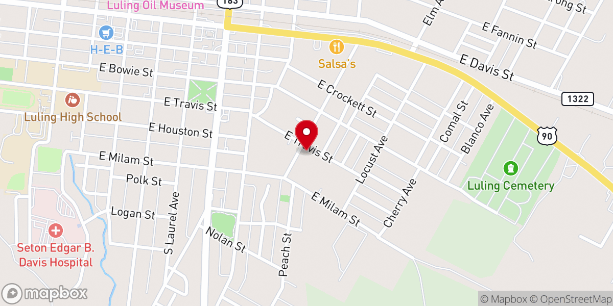 Map showing location of Bethel Ame