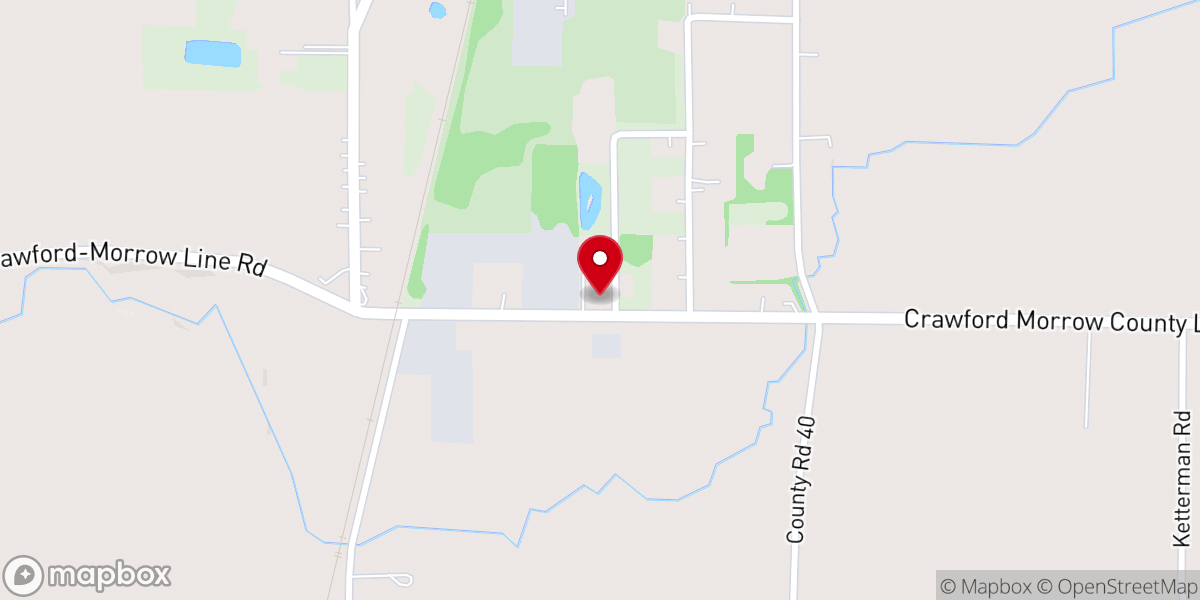 Map showing location of Southview Baptist Church