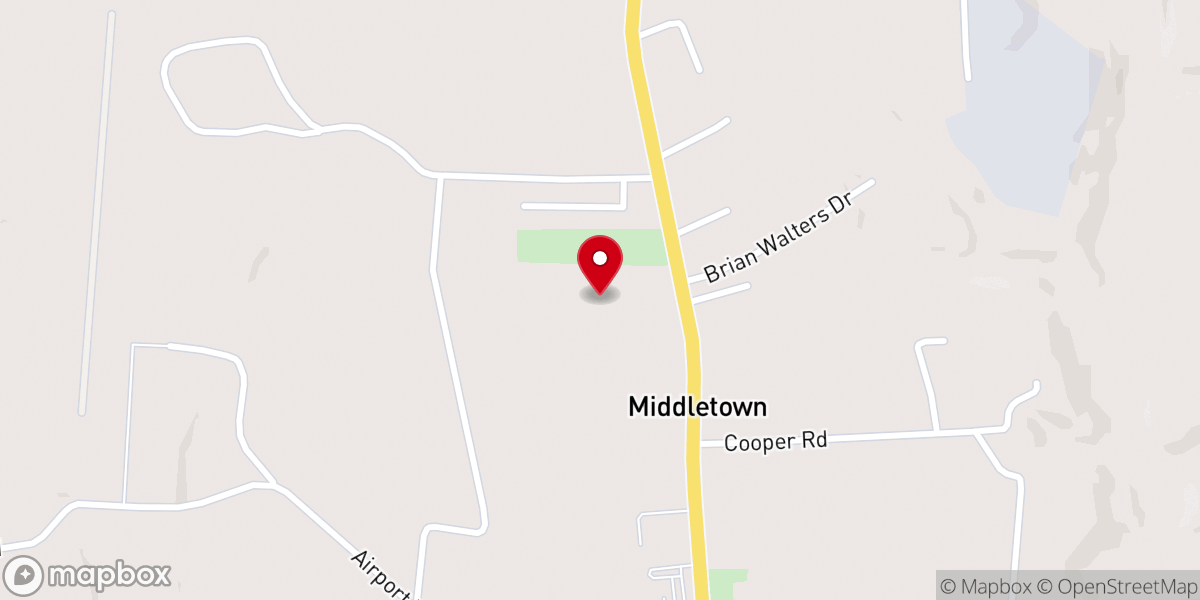 Map showing location of Bethesda Community Fellowship