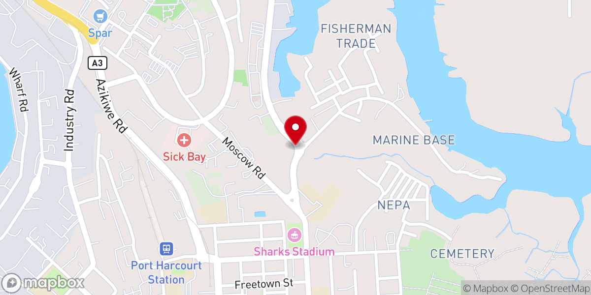 Map showing location of RCCG Region 5 Headquarters Parish