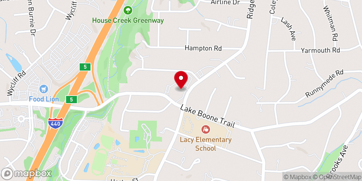 Map showing location of Highland United Methodist Church