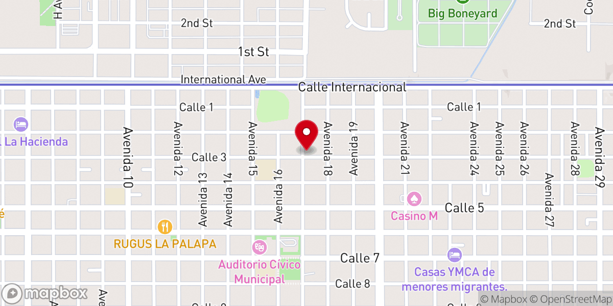 Map showing location of Templo Nuestra Señora del Perpetuo Socorro