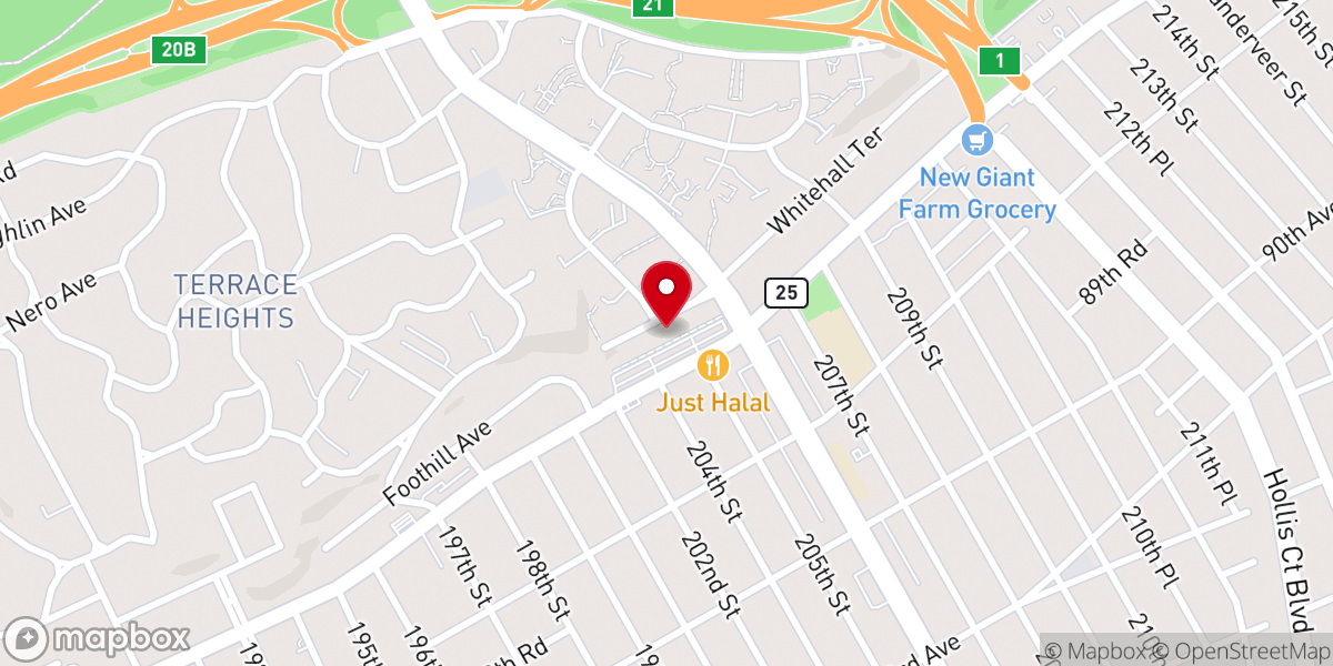 Map showing location of By Faith Deliverance Worldwide Ministries
