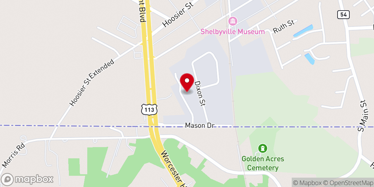 Map showing location of The Odyssey Church