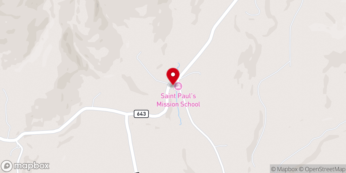 Map showing location of Monacan Ancestral Museum