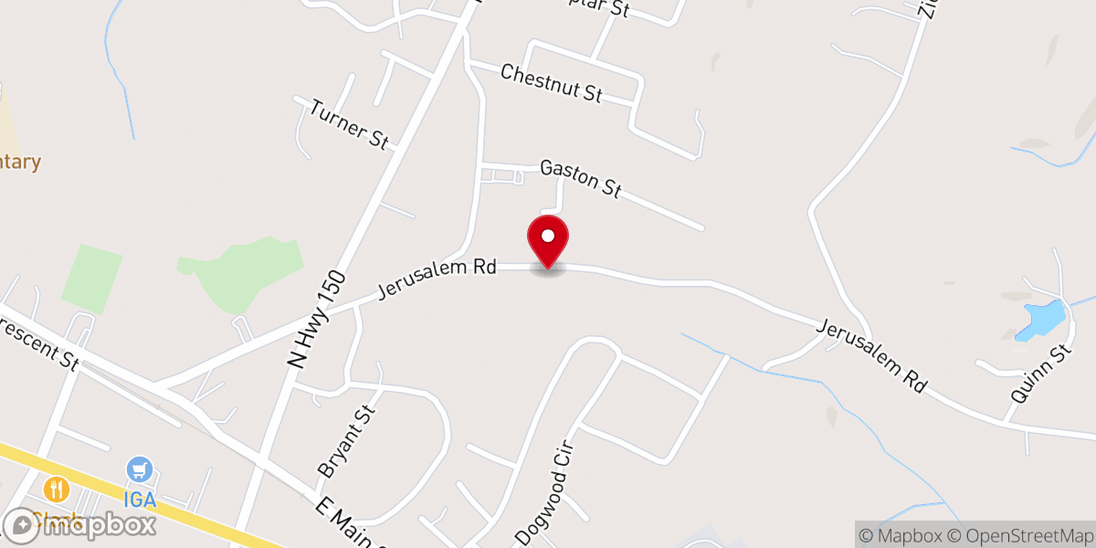 Map showing location of Mount Sinai FBH Church