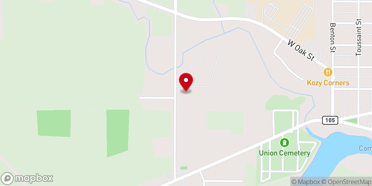 Map showing location of Grace Baptist Church