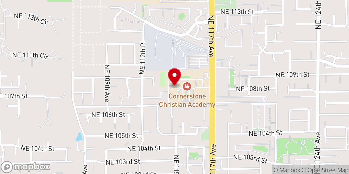 Map showing location of Reign Church