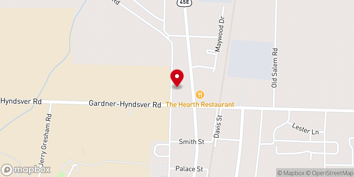Map showing location of We Care Ministries Inc