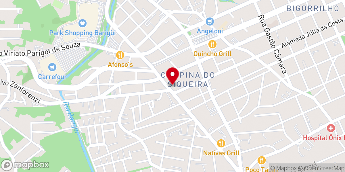 Map showing location of Igreja de São José Trabalhador