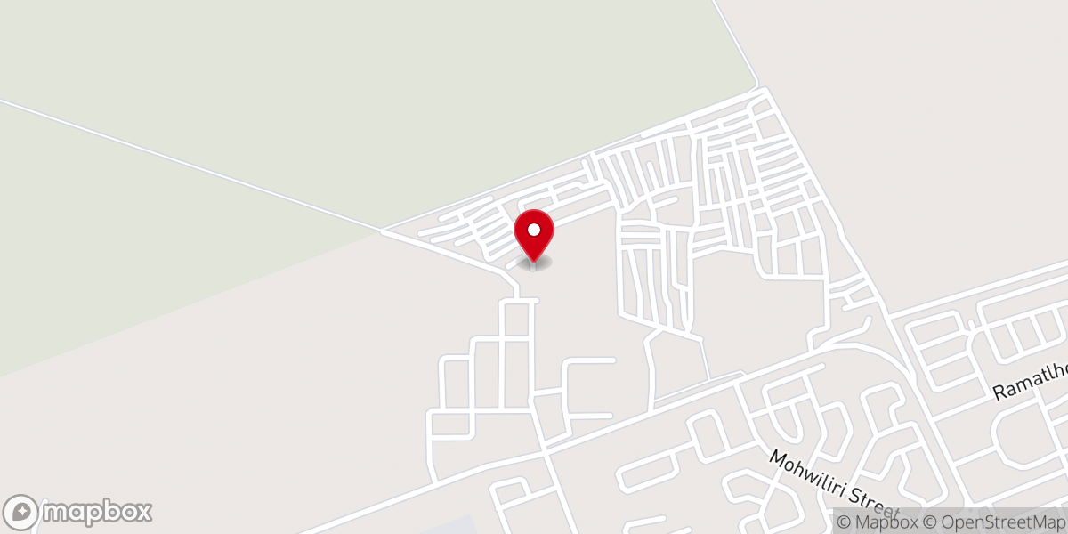 Map showing location of Lephalale Seventh day Church