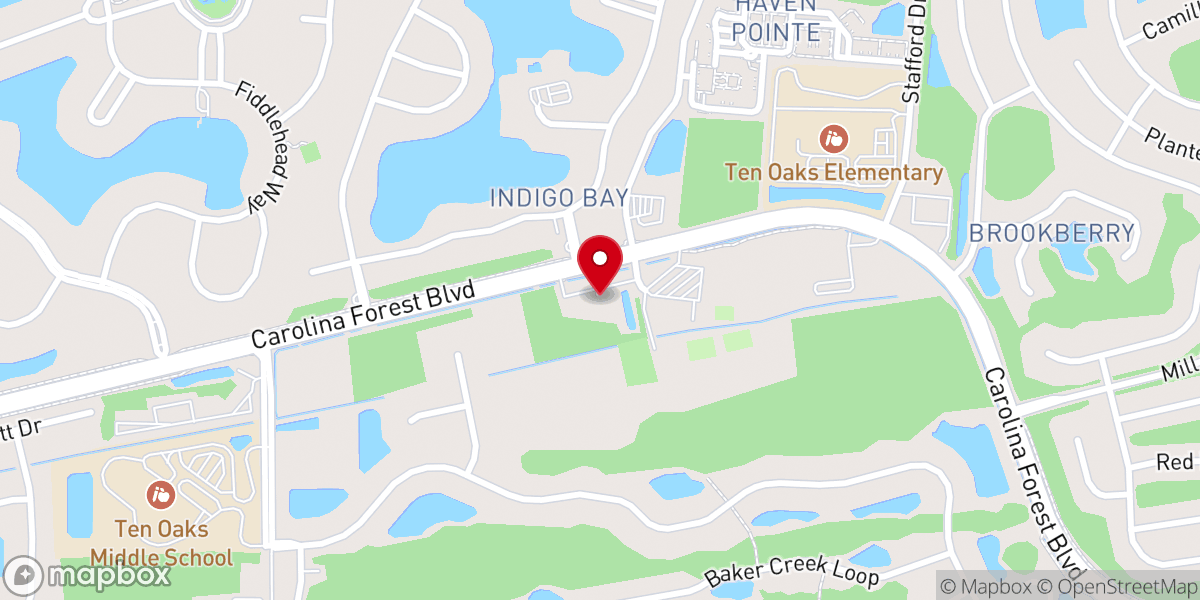 Map showing location of Amazing Grace Lutheran Church