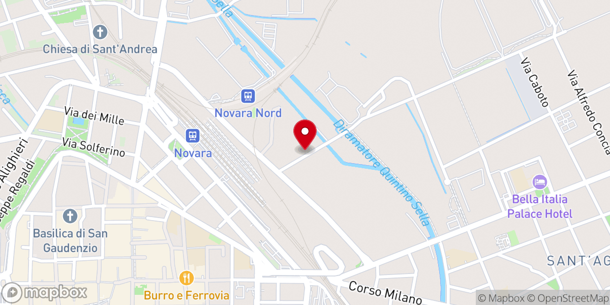 Map showing location of Chiesa Di Scientology di Novara