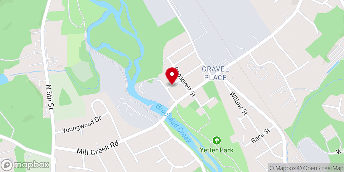 Map showing location of Zion Lutheran Church